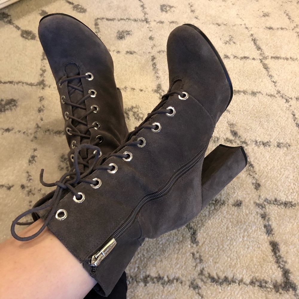 Vince Camuto Leather grey boots